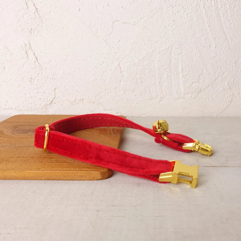 Personalized Velvet Cat Collar