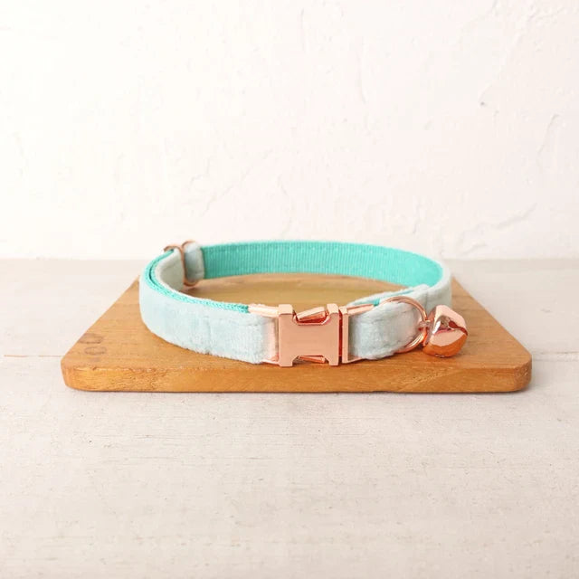 Personalized Velvet Cat Collar