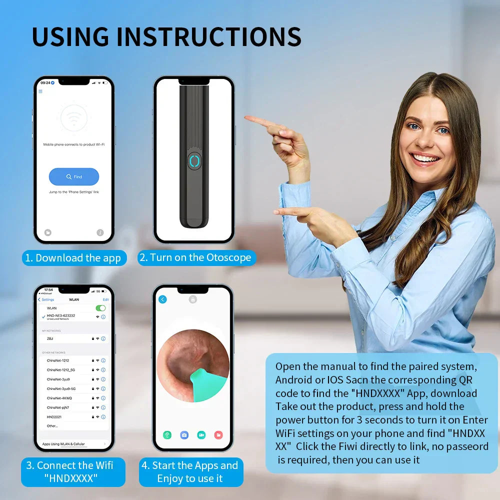 Earwax Remover Cleaning Tool with Mini Camera