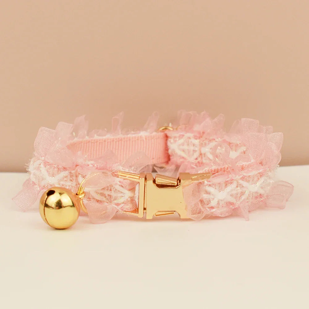 Personalized Lace Cat Adjustable Collar