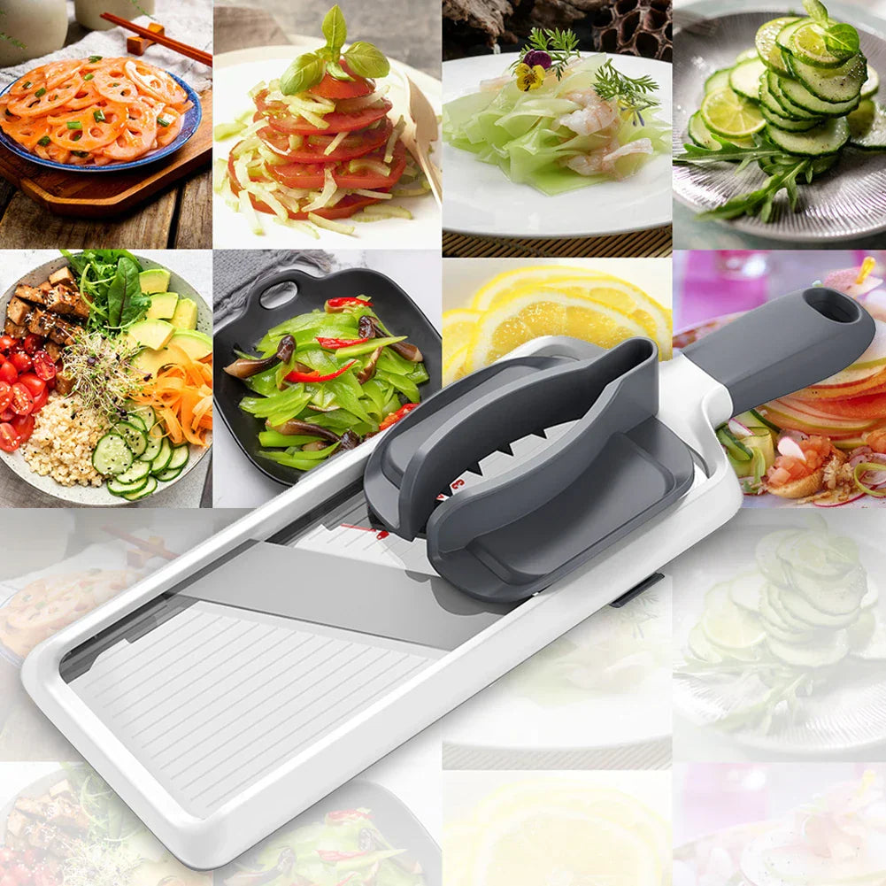 Safe Adjustable Mandoline Slicer