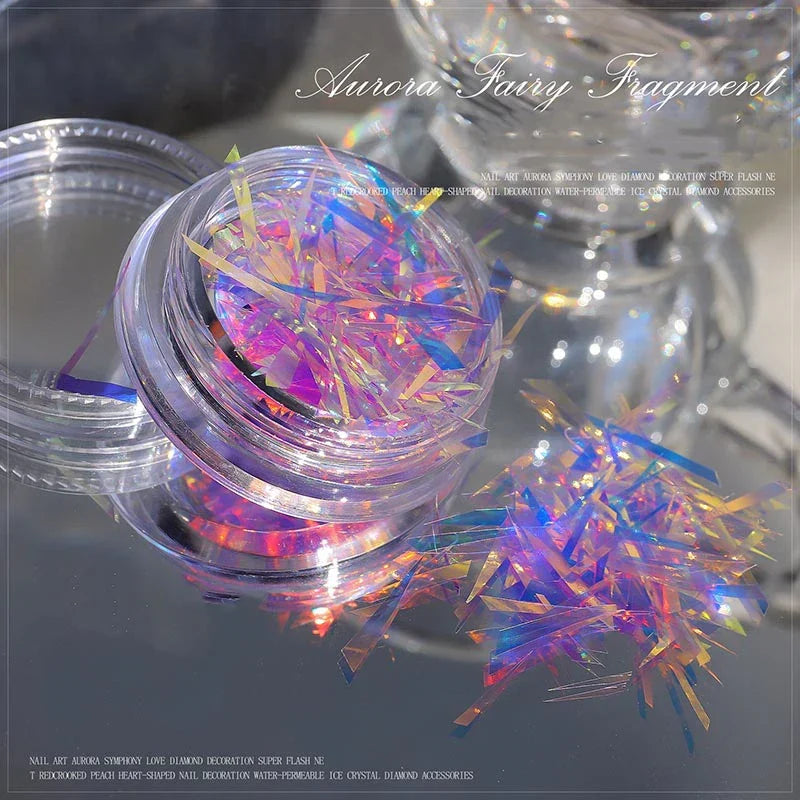 Aurora Cellophane Nail Art Stickers
