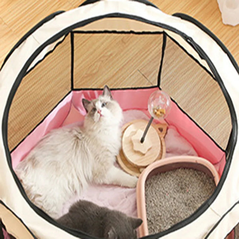 Pet Cage  Foldable Octagonal