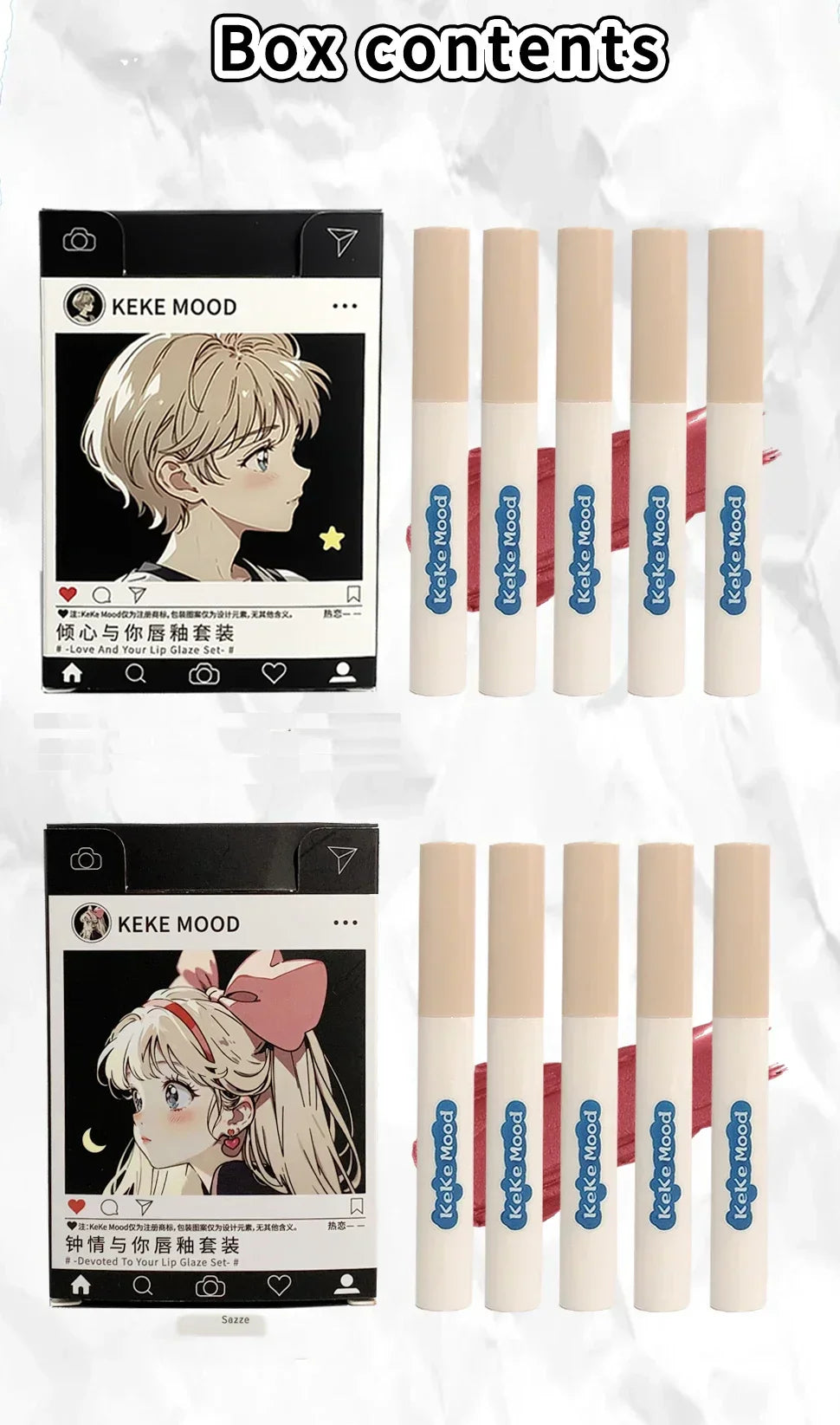 Creative Cigarette Shape Lipstick Set