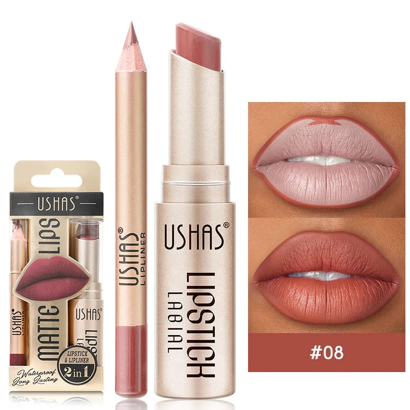 USHAS 12-Color Lip Liner Set