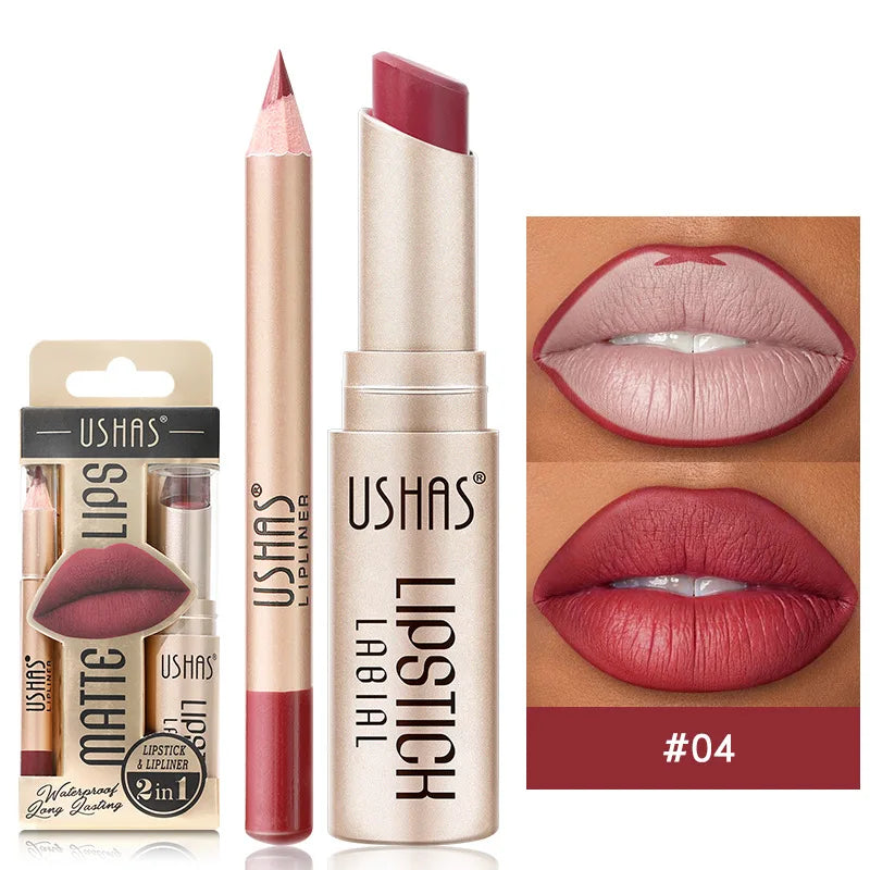 USHAS 12-Color Lip Liner Set