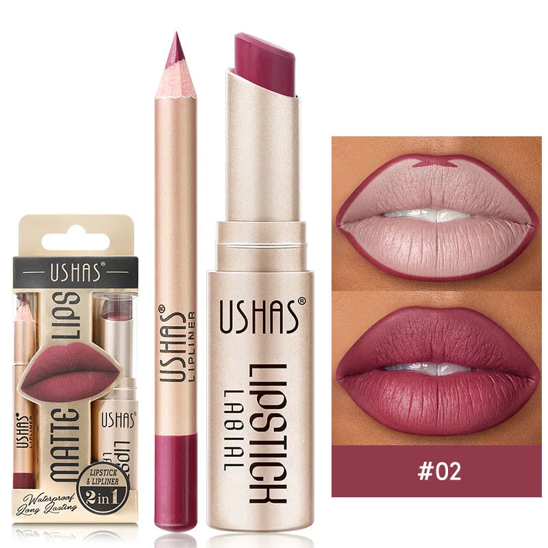 USHAS 12-Color Lip Liner Set