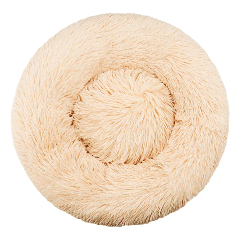 Plush Round Winter Pet Bed