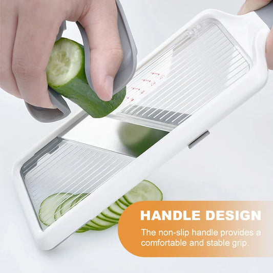 Safe Adjustable Mandoline Slicer