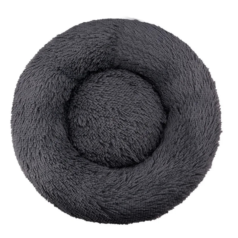 Plush Round Winter Pet Bed