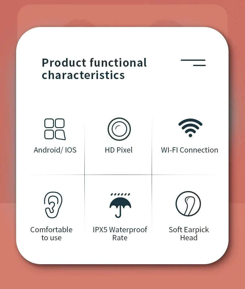 Earwax Remover Cleaning Tool with Mini Camera