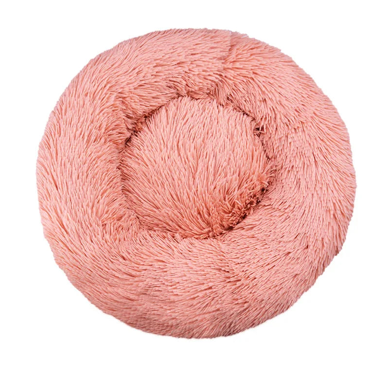 Plush Round Winter Pet Bed