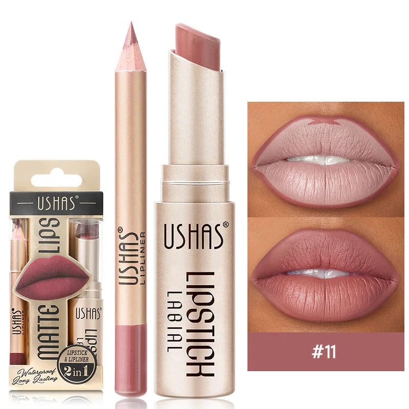 USHAS 12-Color Lip Liner Set