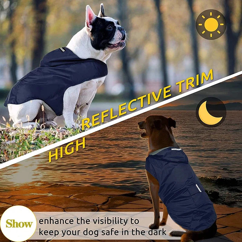 Waterproof Reflective Dog Raincoat
