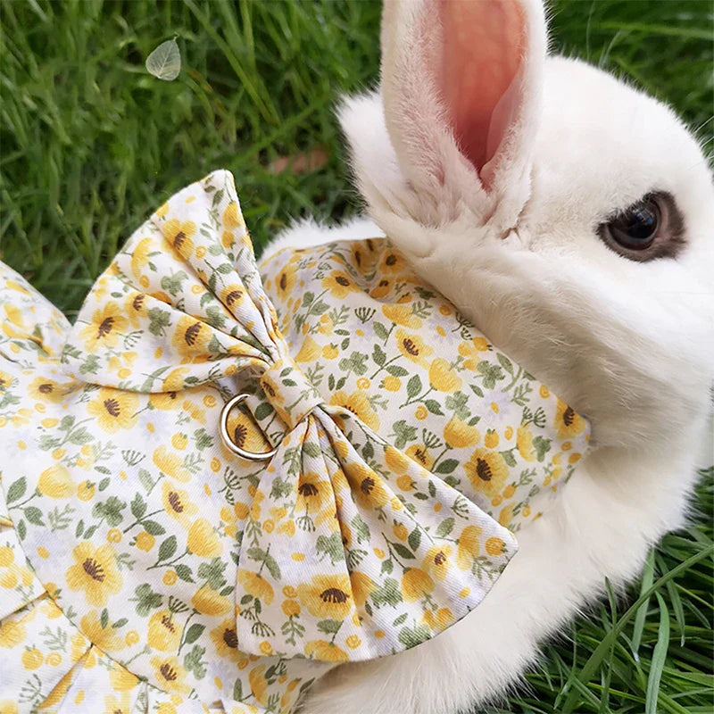 Cotton Rabbit Harness Dress Set