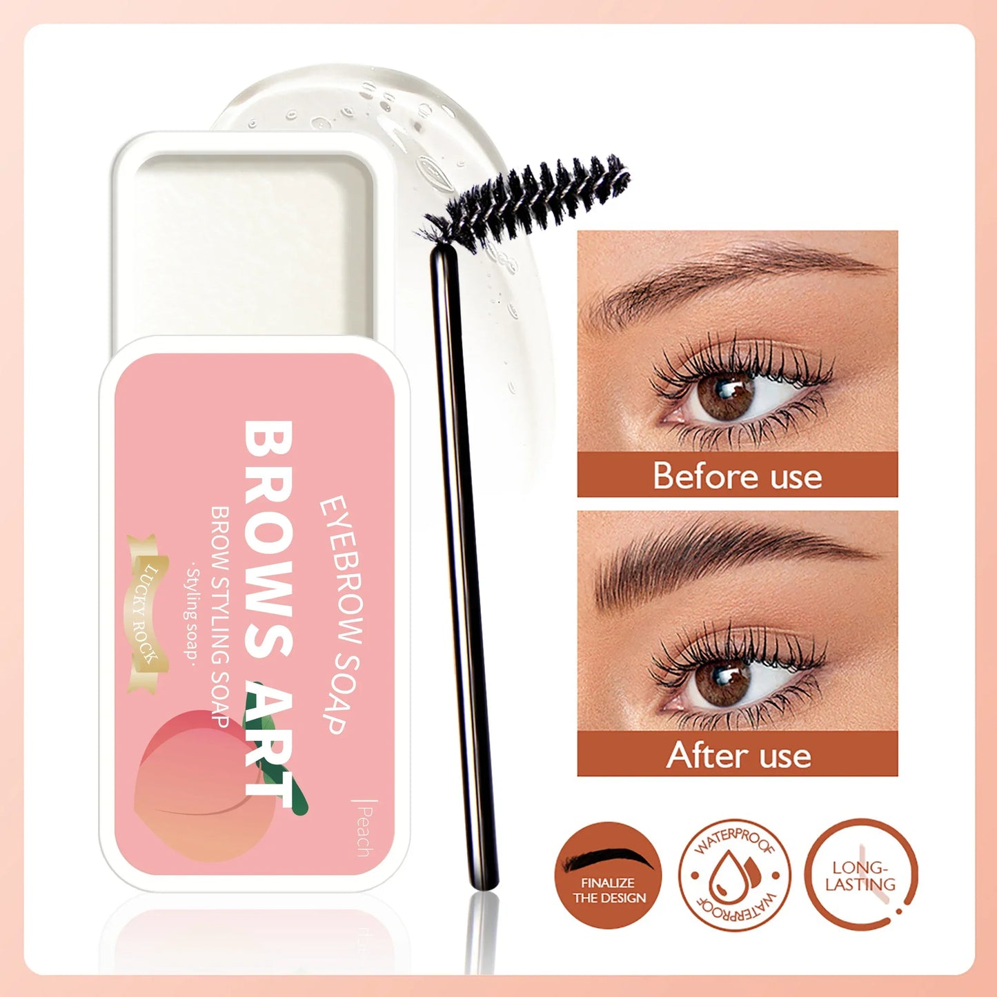 4-Color Waterproof Eyebrow Styling Wax
