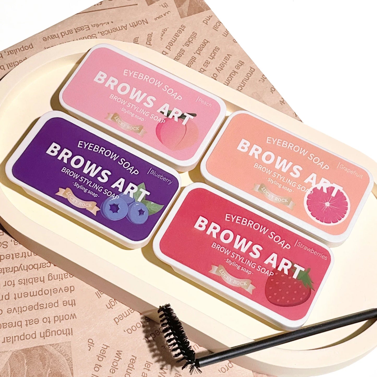 4-Color Waterproof Eyebrow Styling Wax