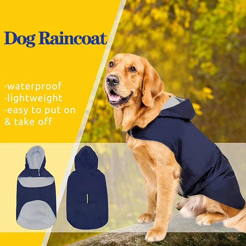 Waterproof Reflective Dog Raincoat
