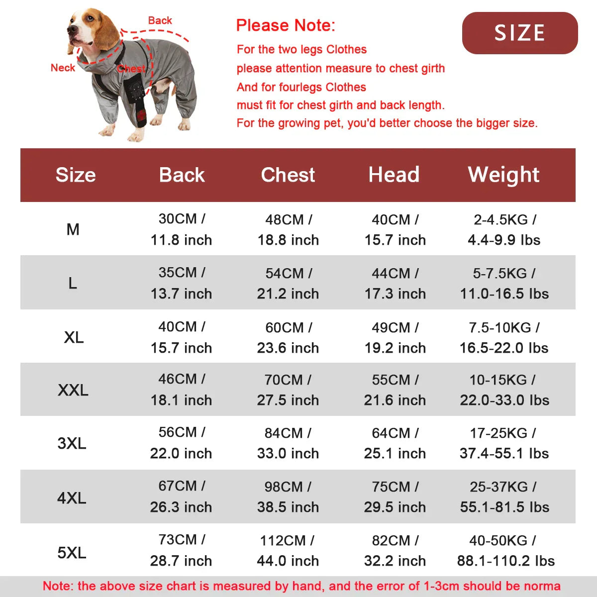 Reflective Waterproof Dog Raincoat