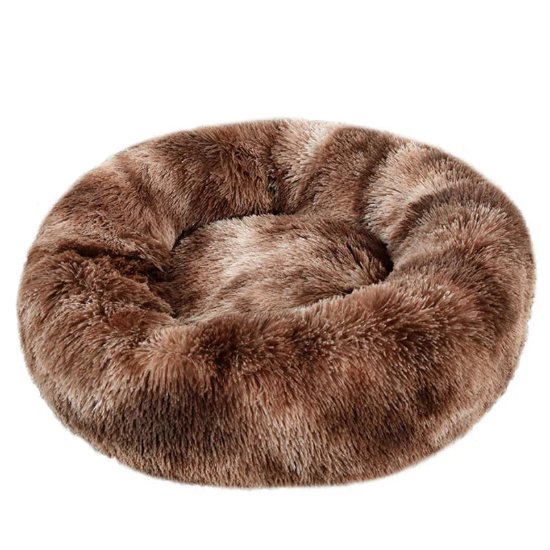 Plush Round Winter Pet Bed