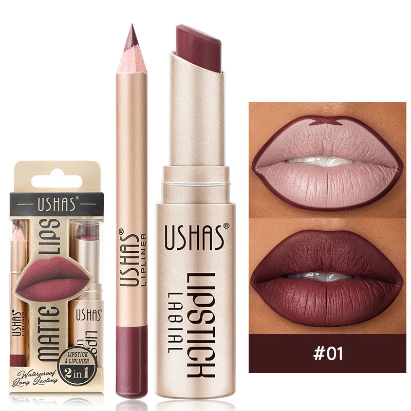 USHAS 12-Color Lip Liner Set