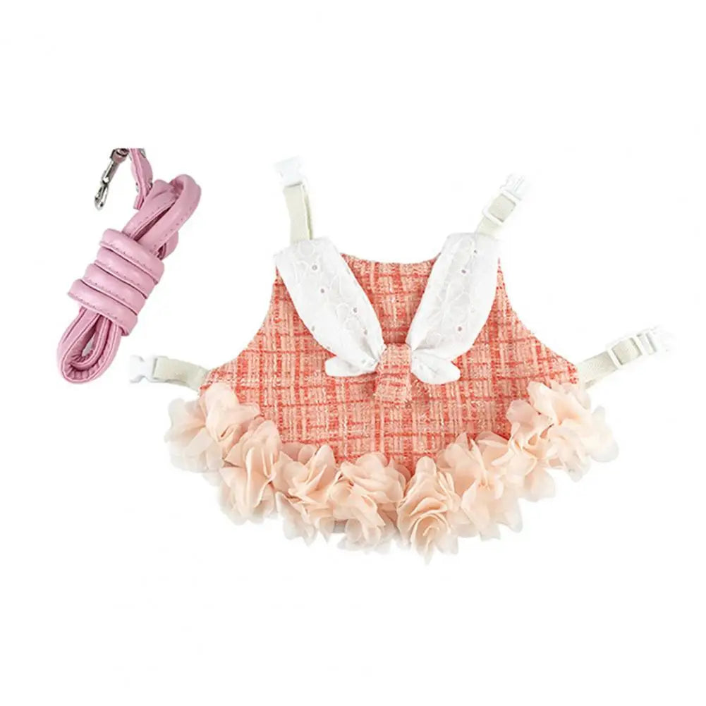 Cotton Rabbit Dress Leash Set