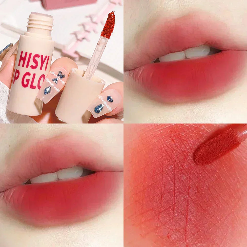 6-Color Matte Velvet Lip Glaze
