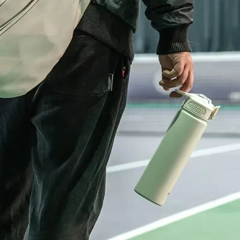 Tyeso Insulated Water Bottle with Straw ( Stainless Steel )