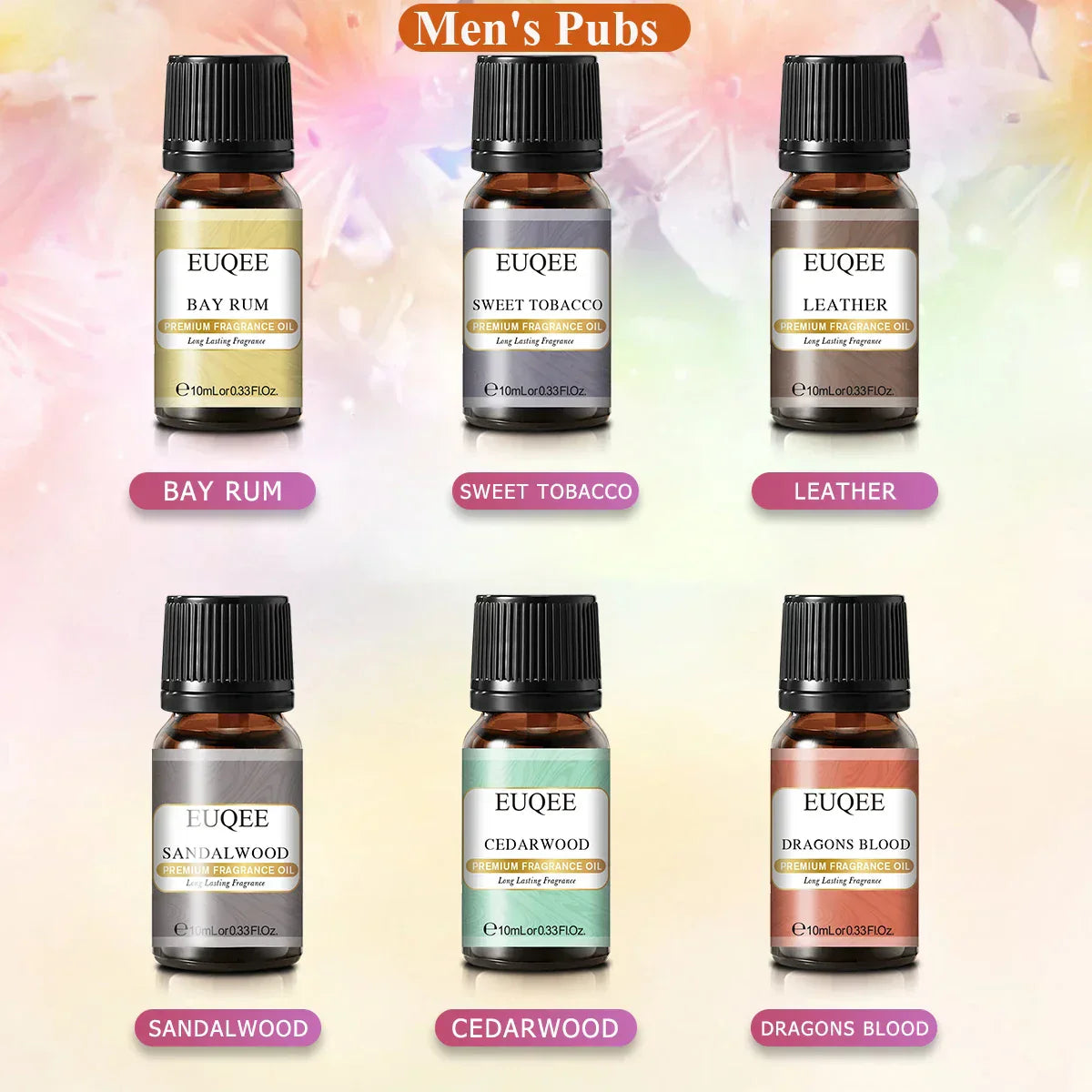 Unisex EUQEE 6pcs Fragrance Oil Gift Set