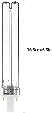 2 pcs 9 WATT UVC PL-S9/TUV G23 Base Replacement UV Light Bulb for Outdoor Pond Clarifier Compatible with JUP-01 UVE9 CF400 CF500 UVCP-9 UV Light for Aquarium
