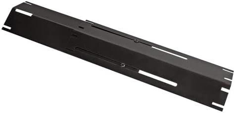 Unicook Adjustable Porcelain Steel Heat Plate, Extends from 11.75" up to 21" L，Grill Replacement Parts, Heavy Duty Heat Shield, Burner Cover, Flame Tamer for Gas BBQ, Pack of 1