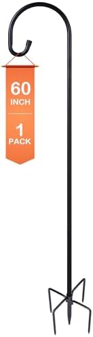Shepherd-Hooks Adjustable for Bird-Feeder Lantern Plant-Hook Garden-Stake - Plant Stand Hanger for Outdoor Flower Basket, Bird Feeder Hanger Weddings Décor