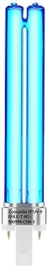 2 pcs 9 WATT UVC PL-S9/TUV G23 Base Replacement UV Light Bulb for Outdoor Pond Clarifier Compatible with JUP-01 UVE9 CF400 CF500 UVCP-9 UV Light for Aquarium