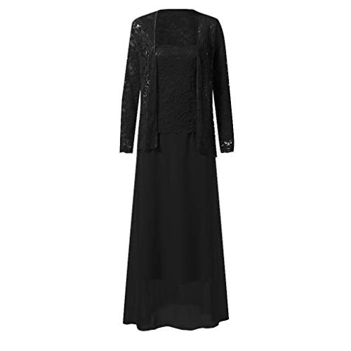 Aniywn Women Plus Size Two Piece Long Sleeve Party Dress