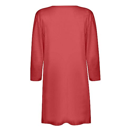 Lightweight Cardigan for Women 2024 Fall Casual Solid Long Sleeve Open Front Cardigans Outwear with Pockets