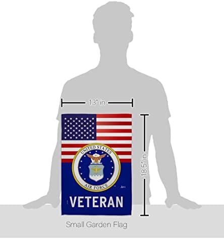 US Air Force Veteran Flag Home Decorations Official Armed Forces USAF American Flags For Outside House Banner Garden Remembrance Retire Military Memorabilia Memorial Wall Art Lawn Porch Room Poster Veteran Gifts Gifts Made In USA