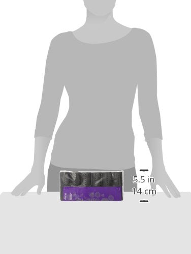 Diane 2-Inch Magnetic Hair Rollers, Secure Hold for Curls and Volume, Ideal for Styling with Pins, Picks, or Clips, Easy to Clean and Maintain, Grey, 12 Count