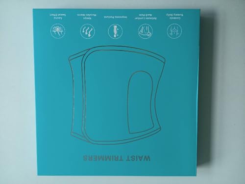 SYXUPAP Waist Trimmer for Women and Men,Waist Trainer for High-Intensity Training & Workouts, Size M Turquoise