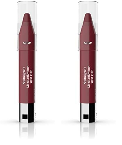 Neutrogena Moisturesmooth Color Stick, 130 Wine Berry.011 Oz. (Pack of 2)