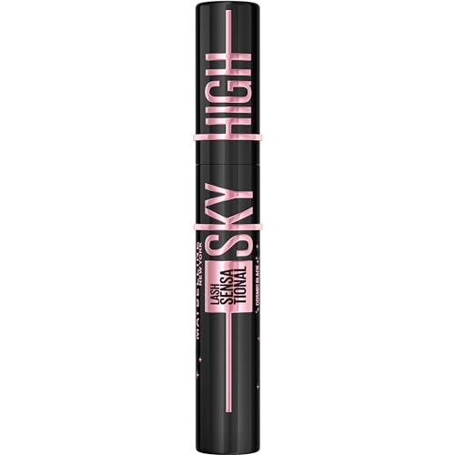 Maybelline Lash Sensational Sky High Washable Mascara Makeup, Volumizing, Lengthening, Defining, Curling, Multiplying, Buildable Formula, Cosmic Black, 1 Count
