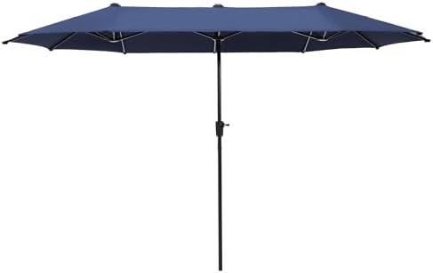 HERA'S PALACE 13 ft Rectangle Patio Umbrellas, Large Outdoor Umbrella with Crank, Powerful UV Protective, Table Umbrella Outdoor Patio for Backyard, Pool, Garden, Deck