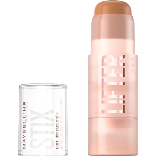 Maybelline Lifter Stix Multi-Use Face Stick - Contour, Bronzer, Concealer and Foundation Stick, All-In-One Creamy Face Makeup with Cranberry Seed Oil, 55, 1 Count