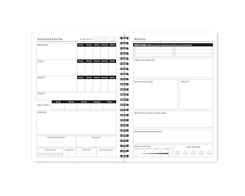Better Health - Exercise, Nutrition & Wellness Journal - Stay healthy with our handy, simple tracking charts - A5 size with 104 undated pages - For A Happier, Healthier Life (Beige)