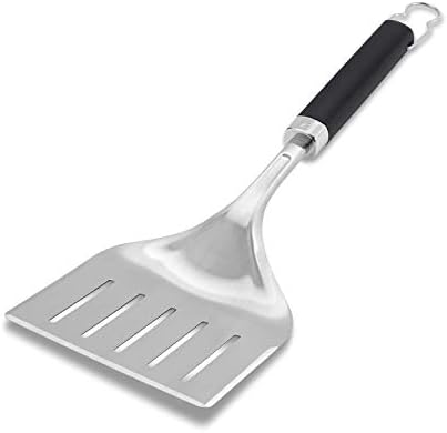 Weber Precision Grill Wide Spatula, Silver/Black