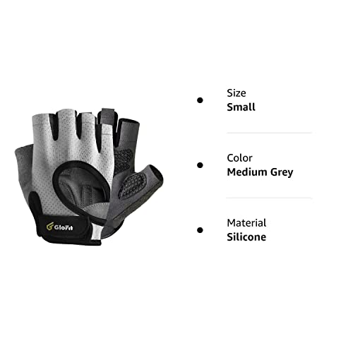 Glofit Workout Gloves for Women and Men, Weight Lifting Gloves Anti-Slip Padded Palm, Light Weight Fingerless Powerlifting Fingerless Gym Gloves for Exercise, Fitness, Training, Cycling