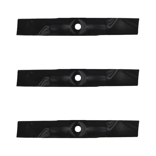 One New Pack of (3) 48" Deck Mower Blade Fits John Deere 48C, Z355E, Z355R, Z525E, Z535M, Z540M