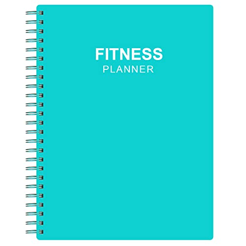 Fitness Planner for Women & Men - A5 Workout Log Book/Exercise Workout Log to Track Weight Loss, GYM, Bodybuilding Progress - Daily Health & Wellness Workout Journals, 5.8X8.25 In Workout Book