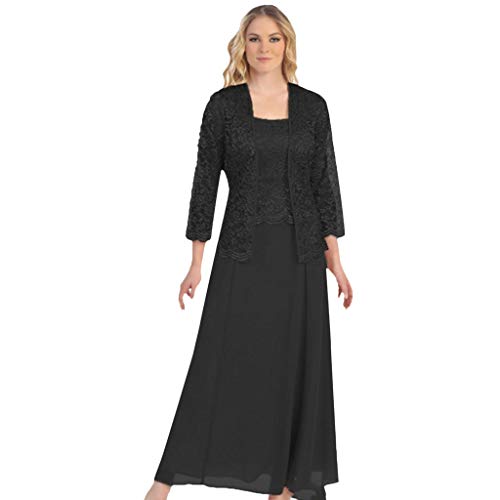 Aniywn Women Plus Size Two Piece Long Sleeve Party Dress