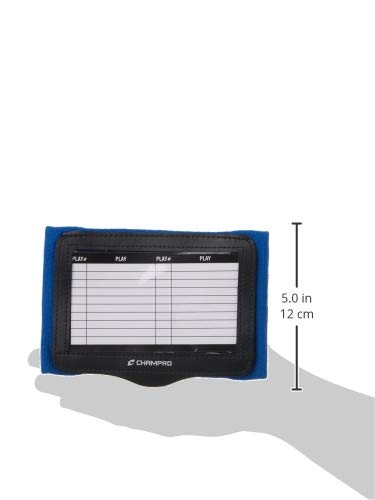 CHAMPRO unisex adult Triple Wristband Playbook, Royal, US