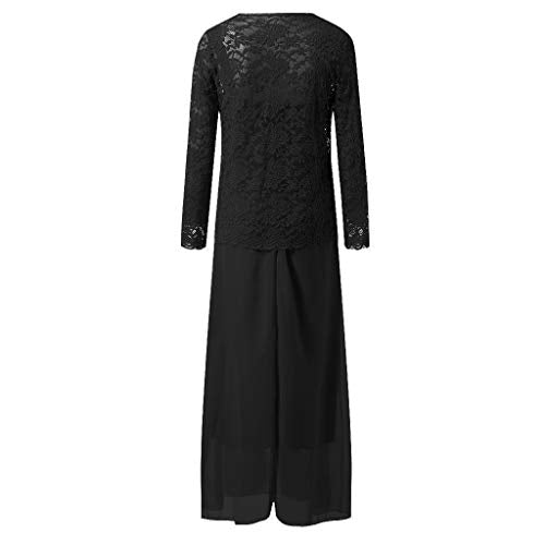 Aniywn Women Plus Size Two Piece Long Sleeve Party Dress